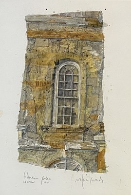 Lot 103 - MAT BARBER KENNEDY RI (B. 1962) - BLENHEIM PALACE, 1991 - WATERCOLOUR