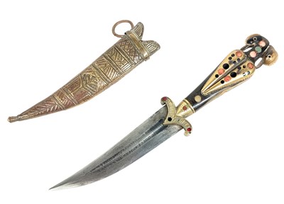 Lot 460 - 19TH CENTURY PALESTINIAN JAMBIYA / SHIBRIYA