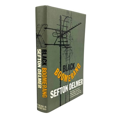 Lot 29 - DELMER, SEFTON: 1962 BLACK BOOMERANG, FIRST EDITION, SCARCE