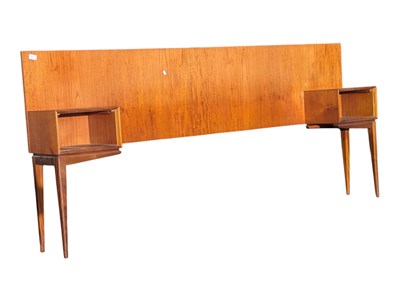 Lot 574 - G PLAN FURNITURE - MID 20TH CENTURY TEAK BED HEADBOARD