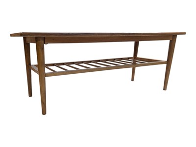 Lot 569 - BRITISH MODERN DESIGN - VINTAGE 20TH CENTURY TEAK LONG JOHN COFFEE TABLE