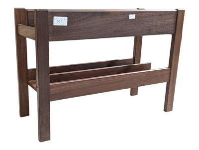 Lot 567 - GUY RODGERS FURNITURE - VINTAGE TEAK MAGAZINE / BOOK RACK HOLDER