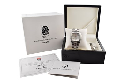 Lot 324 - LIMITED EDITION ENGLAND RUGBY KLAUS KOBEC WRISTWATCH