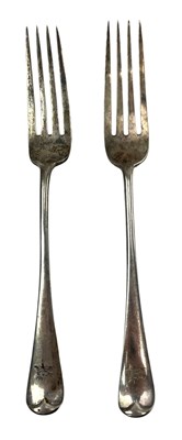 Lot 156 - PAIR OF VICTORIAN 1896 SILVER HALLMARKED TABLE FORKS