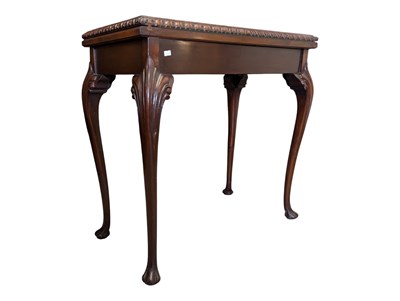Lot 973 - 19TH CENTURY BURR WALNUT GAMES / CARD TABLE