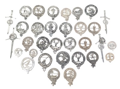 Lot 467 - COLLECTION OF SCOTTISH CLAN BADGES