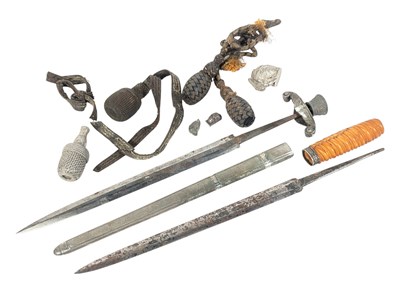 Lot 471 - COLLECTION OF SECOND WORLD WAR GERMAN DAGGER PARTS