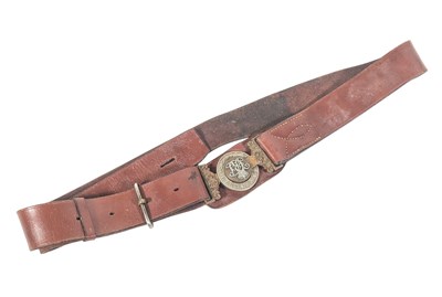 Lot 473 - 19TH CENTURY VICTORIAN INDIAN ARMY UNATTACHED LIST UNIFORM BELT