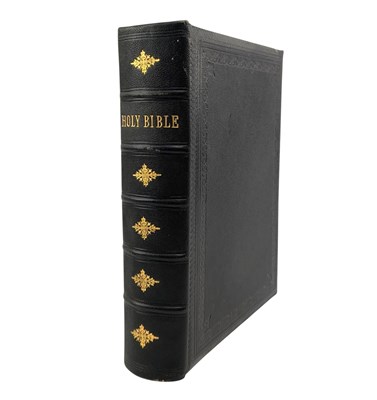 Lot 111 - THE ILLUSTRATED FAMILY BIBLE WITH NOTES FROM THE REV. JOHN BROWN - c1885