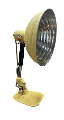 Lot 569 - PIFCO - VINTAGE HEAT LAMP HAVING BEEN CONVERTED TO A DESK LAMP