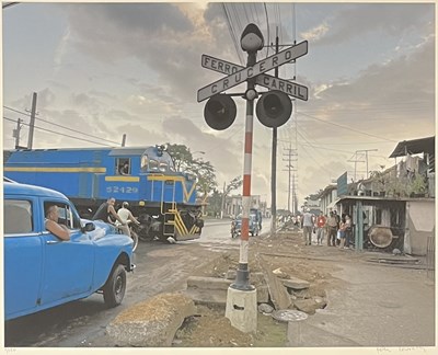 Lot 85 - PETER LAVERY (B. 1948) - CUBAN SERIES, STREET IN CUBA - LIM. ED. SIGNED PHOTOGRAPHIC PRINT