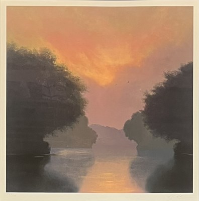 Lot 59 - LAWRENCE COULSON (B. 1962) - FIRE & WATER, 2004 - LIMITED EDITION GICLEE PRINT