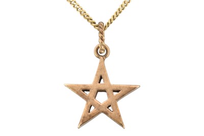 Lot 177 - HALLMARKED 9CT GOLD PENDANT NECKLACE