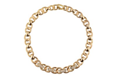 Lot 250 - 1970S CHRISTIAN DIOR GOLD TONE FANCY LINK COLLAR NECKACE