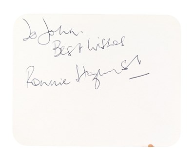 Lot 77 - COMPOSERS - BRITISH COMEDY - RONNIE HAZLEHURST AUTOGRAPH