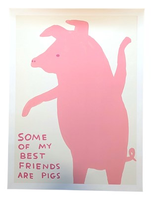 Lot 359 - AFTER DAVID SHRIGLEY - SOME OF MY BEST FRIENDS ARE PIGS - OFFSET LITHOGRAPH POSTER