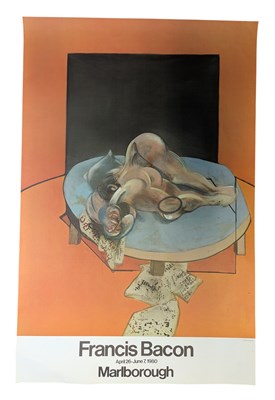 Lot 502 - AFTER FRANCIS BACON - VINTAGE C. 1980 EXHIBITION POSTER AT THE MARLBOROUGH GALLERY
