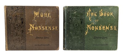 Lot 60 - LEAR, EDWARD 1899-1900 THE BOOK OF NONSENSE & MORE NONSENSE, 2VOLS