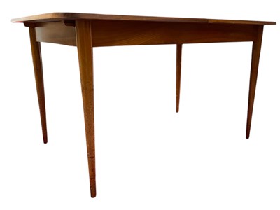 Lot 282 - BRITISH DESIGN MID CENTURY EXTENDING RECTANGULAR DINING TABLE