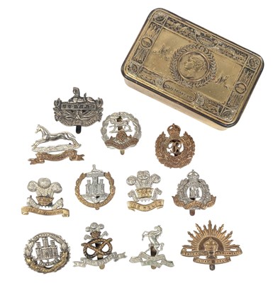 Lot 502 - WWI FIRST WORLD WAR PRINCESS MARY TIN & BADGES