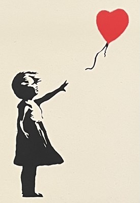 Lot 73 - WEST COUNTRY PRINCE - GIRL WITH A BALLOON - RED