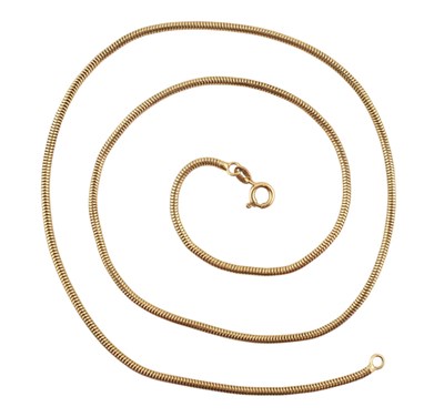 Lot 288 - 18CT GOLD ITALIAN NECKLACE CHAIN