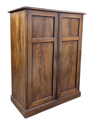 Lot 767 - 19TH CENTURY VICTORIAN MAHOGANY HALL CUPBOARD