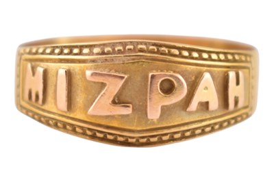 Lot 171 - VICTORIAN HALLMARKED 18CT GOLD MIZPAH RING