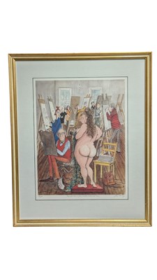 Lot 596 - AFTER SUE MACARTNEY-SNAPE (B. 1957) - LIMITED EDITION PRINT 'NO WOMAN IS FAT WHOSE ANKLES ARE THIN'