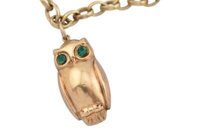 Lot 26 - HALLMARKED 9CT GOLD NECKLACE WITH CHARMS