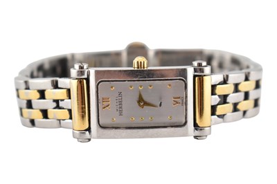 Lot 237 - MICHEL HERBELIN BI-COLOUR STAINLESS STEEL LADIES WATCH