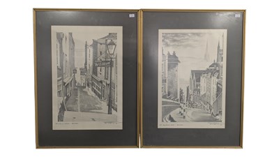 Lot 944 - TWO 1972 ROBERT SCOTT BRISTOL PENCIL SKETCHES
