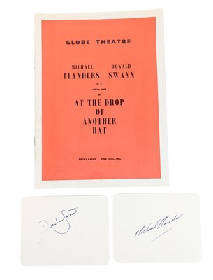 Lot 194 - FLANDERS & SWANN - AUTOGRAPHS AND ORIGINAL PROGRAMME