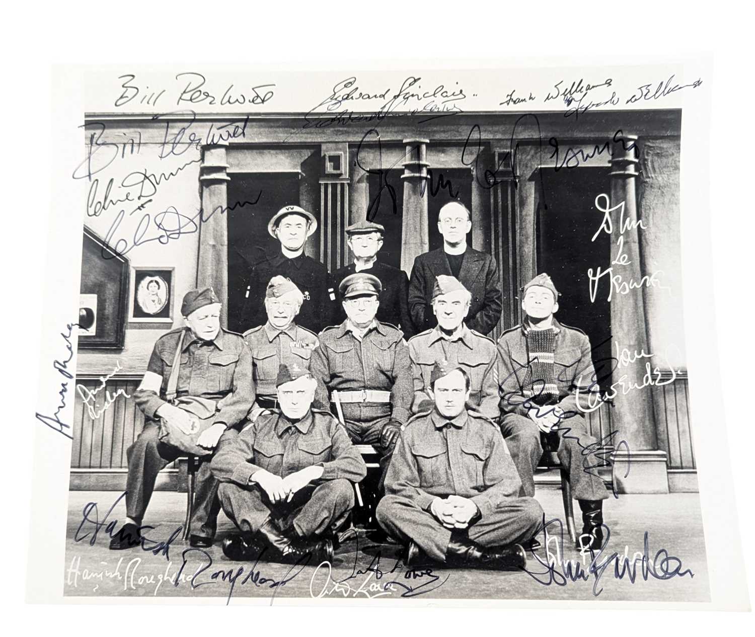Lot 1 - DAD'S ARMY (BBC SITCOM) - FULL CAST AUTOGRAPHED PHOTOGRAPH