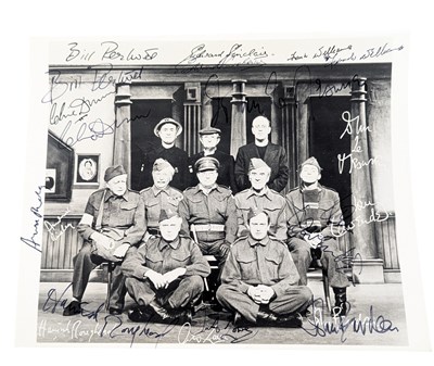Lot 1 - DAD'S ARMY (BBC SITCOM) - FULL CAST AUTOGRAPHED PHOTOGRAPH