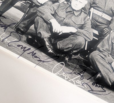 Lot 1 - DAD'S ARMY (BBC SITCOM) - FULL CAST AUTOGRAPHED PHOTOGRAPH