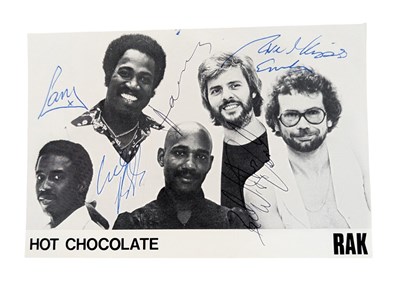 Lot 42 - MUSIC - HOT CHOCOLATE (BAND) - AUTOGRAPHED PHOTOGRAPH