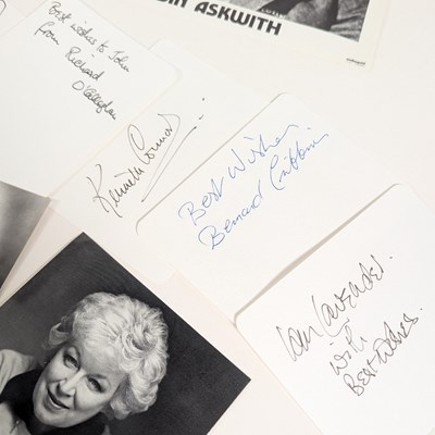 Lot 130 - CARRY ON FILMS - COLLECTION OF AUTOGRAPHS