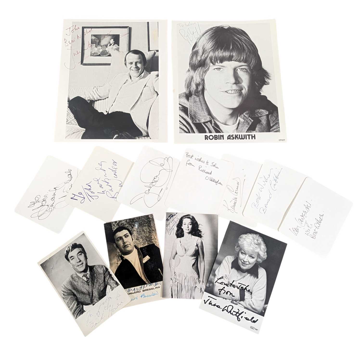 Lot 130 - CARRY ON FILMS - COLLECTION OF AUTOGRAPHS
