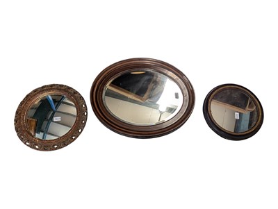 Lot 951 - COLLECTION OF EARLY 20TH CENTURY ART DECO HANGING WALL MIRRORS