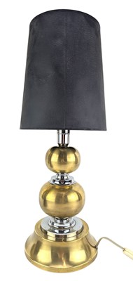 Lot 507 - ITALIAN HOLLYWOOD REGENCY MID/LATE 20TH CENTURY BRASS & CHROME DESK LAMP