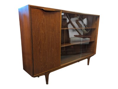 Lot 552 - MCINTOSH OF KIRKCALDY - VINTAGE MID CENTURY TEAK BOOKCASE CABINET