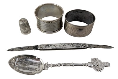 Lot 102 - COLLECTION OF EARLY 20TH CENTURY HALLMARKED SILVER ITEMS