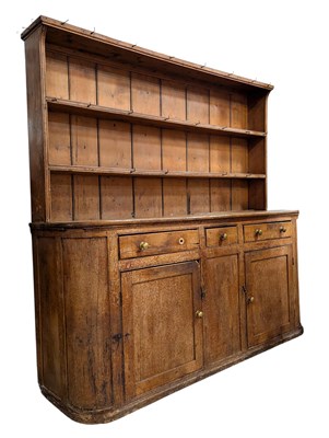 Lot 185 - LARGE 19TH CENTURY VICTORIAN COUNTRY HOUSE KITCHEN DRESSER