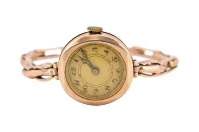 Lot 446 - HALLMARKED 9CT GOLD LADIES DRESS WRISTWATCH