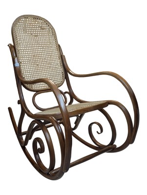 Lot 799 - THONET MANNER - VINTAGE BENTWOOD ROCKING CHAIR