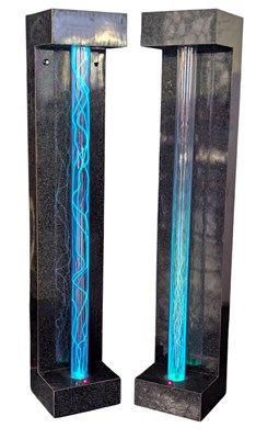 Lot 10 - LARGE PAIR OF 20TH CENTURY PLASMA TUBE LIGHTS