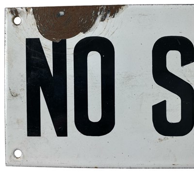 Lot 73 - NO SMOKING - 20TH CENTURY PORCELAIN ENAMEL SIGN