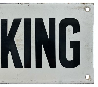 Lot 73 - NO SMOKING - 20TH CENTURY PORCELAIN ENAMEL SIGN