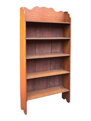 Lot 881 - ARTS & CRAFTS MAHOGANY OPEN WINDOW BOOKCASE